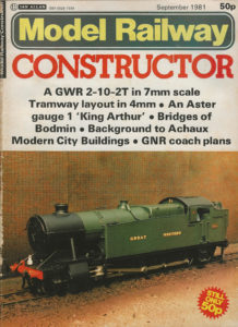 Model Railway Constructor Magazine (September 1981)