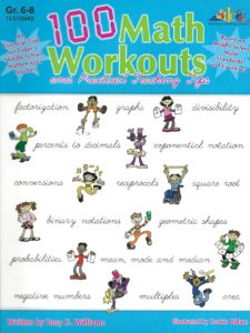 100 Math Workouts - Grades 6-8 (Paperback)