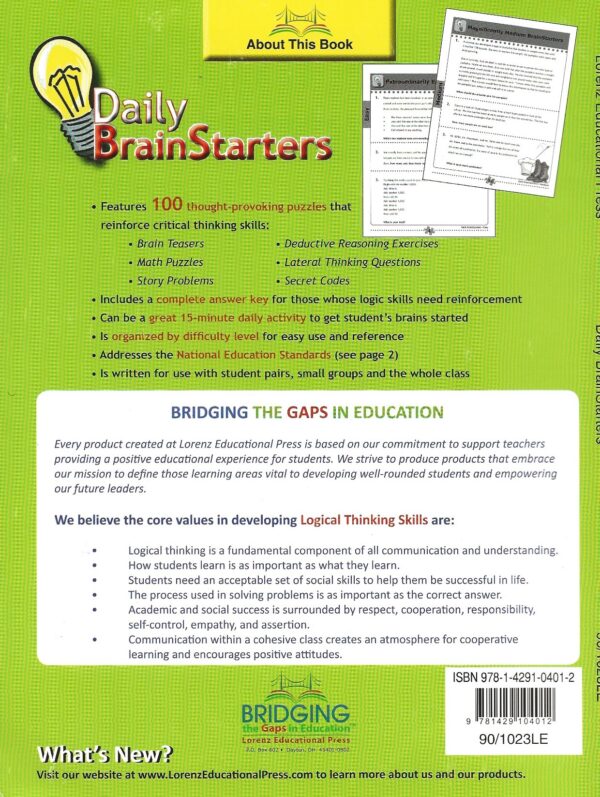 Brain Starters-Grades 5-6 (Paperback)