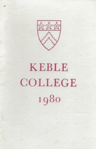 Keble College The Record 1980 (Paperback)