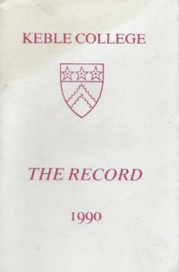 Keble College The Record 1990 (Paperback)