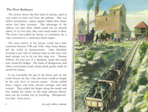 The Story of Railways - A Ladybird Achievements Book (Hardcover) -Internal Image