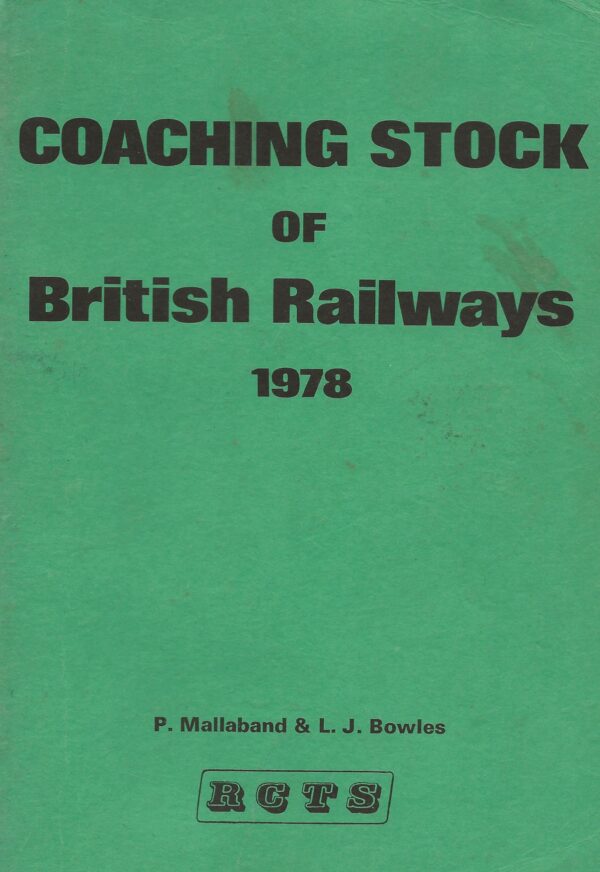 Coaching Stock of British Railways 1978 (Paperback)