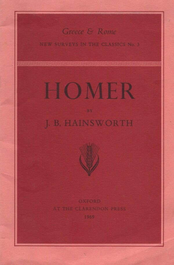 Homer by J.B. Hainsworth (Paperback)