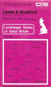 Leeds & Bradford - Sheet 104 (Ordnance Survey Map)