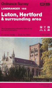 Luton Hertford & Surrounding Area - Landranger 166 (Ordnance Survey Map)