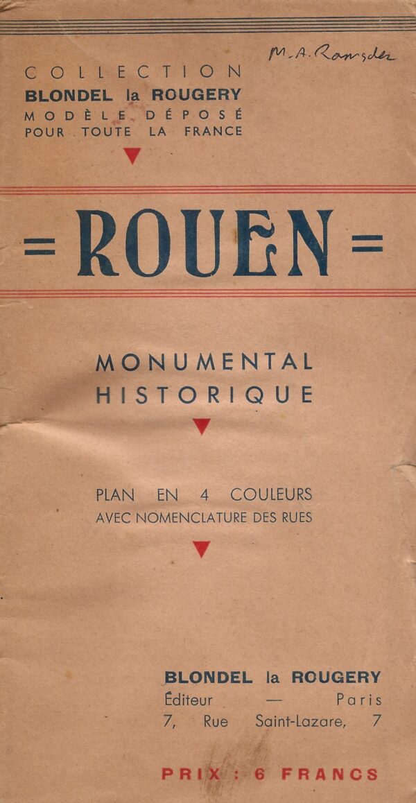 Rouen Monumental Historique (Paperback) -Internal 1