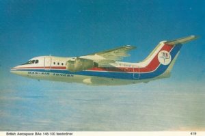 British Aerospace BAe 146-100 feederliner (Postcard)