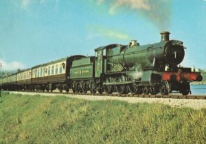 GWR Manor Class4-6-0 No.7827 Lydham (Dennis Productions Postcard)