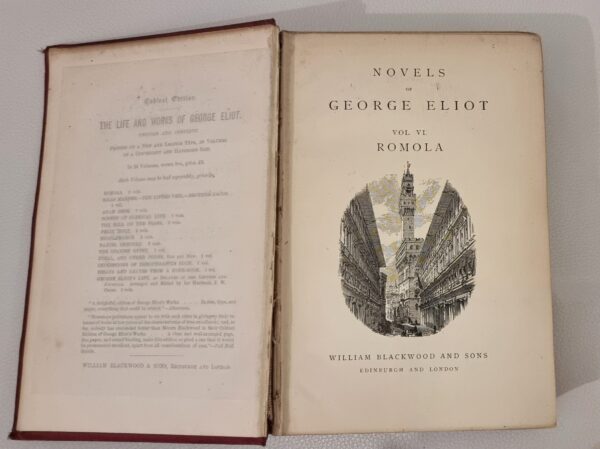 Romola: Novels of George Eliot Vol. VI (Hardback) -Internal Image2