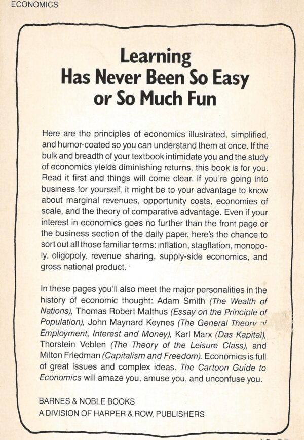 The Cartoon Guide to Economics by Douglas Michael (Paperback) -Internal_2-Back Cover