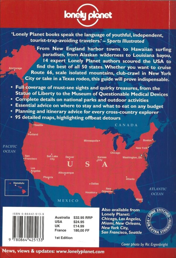 Lonely Planet USA (Paperback) -Back Cover