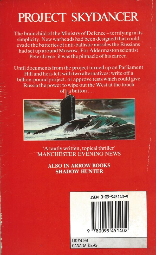 Sky Dancer by Geoffrey Archer (Paperback) -Back Cover