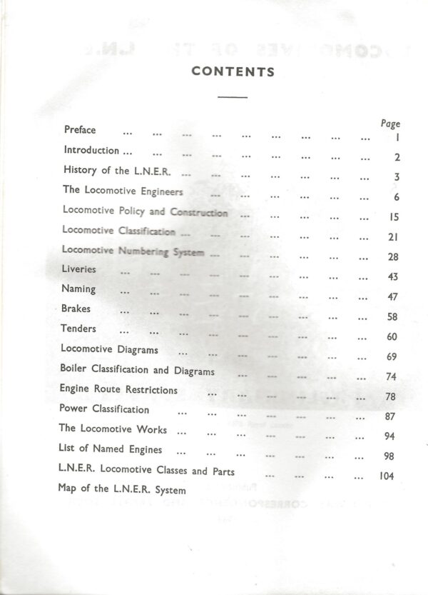 Locomotives of the L.N.E.R. - Part 1- Preliminary Survey 