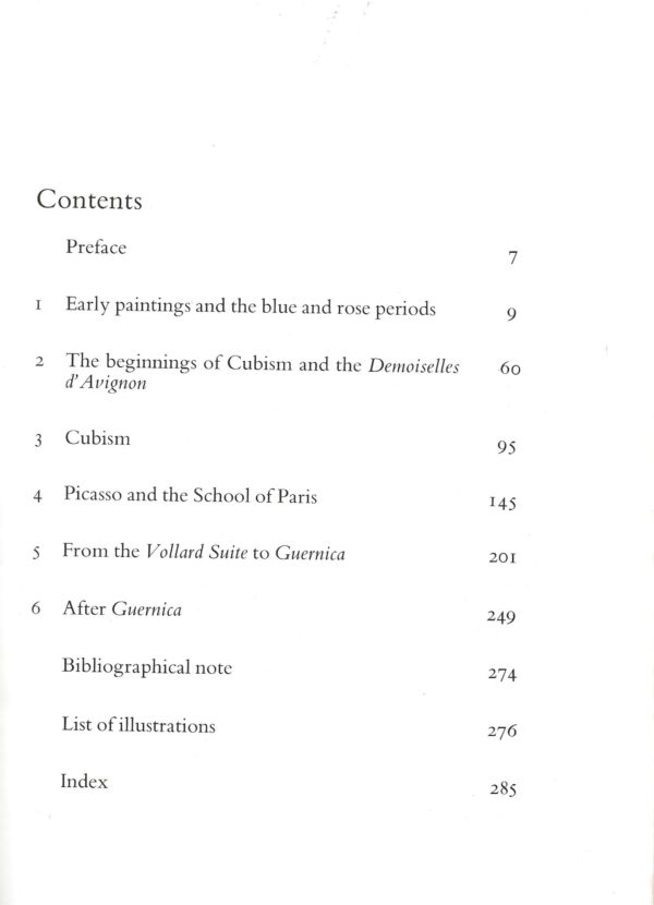 picasso by timothy hilton contents page