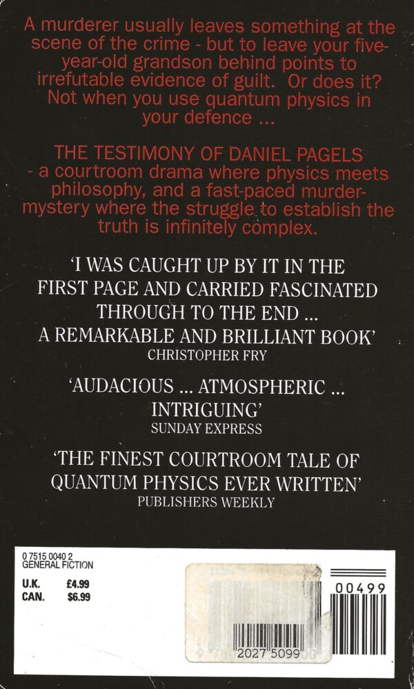 The Testimony of Daniel Pagels by Vickery Turner (Paperback)