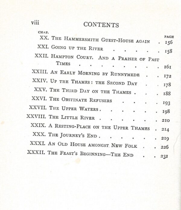 News from Nowhere by William Morris Paperback) Contents Page 2