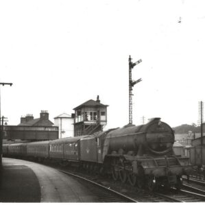 Steam Locomotive at Hawick Railway Station - Vintage Photo 3