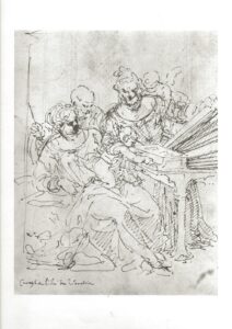 The Holy Family with Saint Cecilia by Pietro Liberi (Art Print)