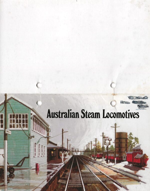 Australian Steam Locomotives - 3 Stamps - Presentation Gift Set -Front cover 2