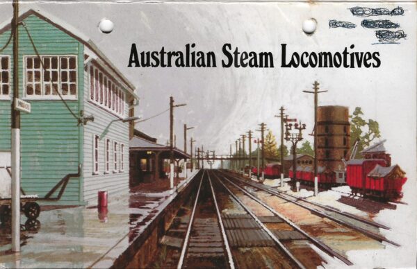 Australian Steam Locomotives - 3 Stamps - Presentation Gift Set Front Cover 1