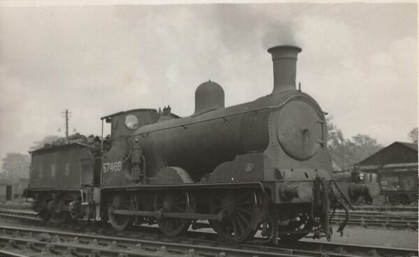 Steam Locomotive 57468- Vintage Photo