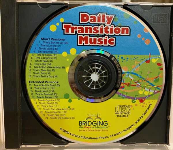 Daily Transition Music - Mood Music from moving from one activity to another (Audio CD)