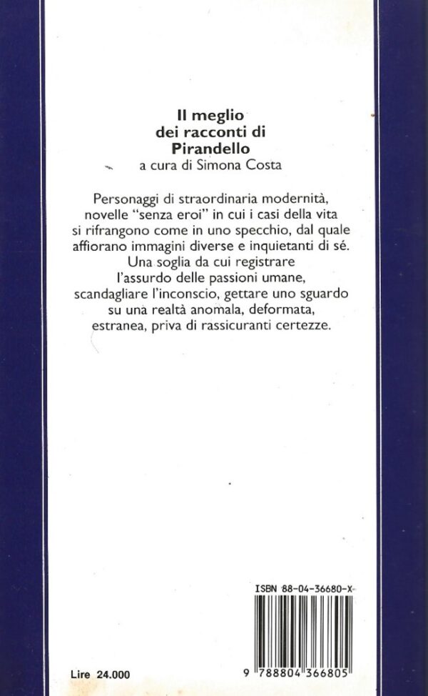 IL Meglio Dei Racconti Di Pirandello (Paperback) -Backcover