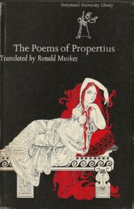 The Poems of Propertius -Translated by Ronald Musker (Hardback)