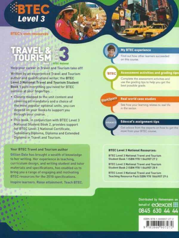 BTEC Level 3 Travel & Tourism - Student Book 1 (Paperback) - Back Cover