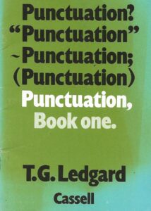 Punctuation Book 1 by T.G. Ledgard (Paperback)