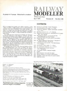 Railway Modeller April 1971 - Volume 22 Number 246