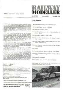 Railway Modeller April 1973 - Volume 24 Number 270