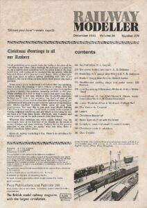 Railway Modeller December 1973 - Volume 24 November 197