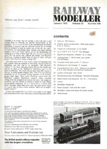 Railway Modeller January 1972 - Volume 23 Number 255