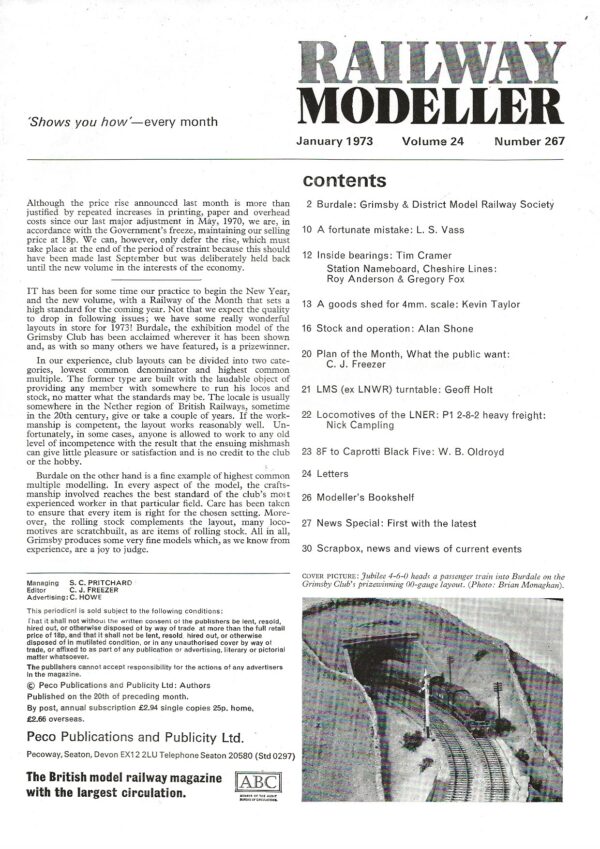 Railway Modeller January 1973 - Volume 24 Number 267