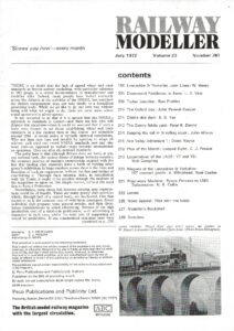 Railway Modeller July 1972 - Volume 23 Number 261