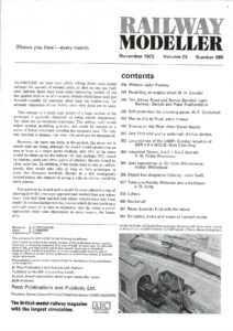 Railway Modeller November 1972 - Volume 23 Number 265