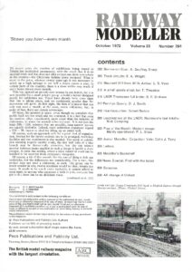 Railway Modeller October 1972 - Volume 23 Number 264