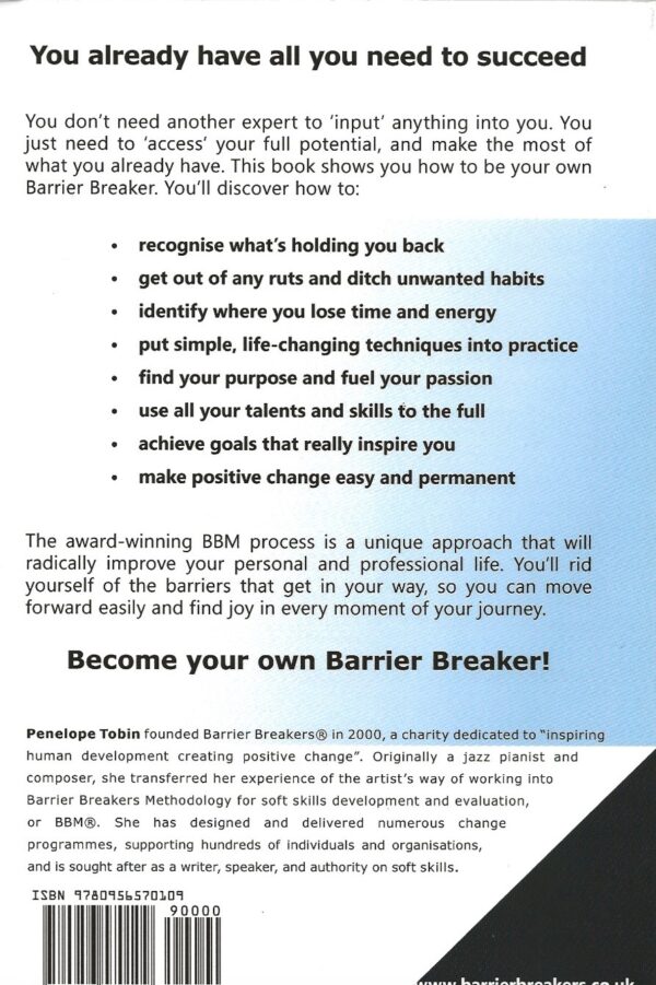 Barrier Breakers: Be Yourself Brilliantly (Paperback) - Back Cover Large